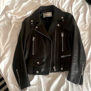 Acne Studios Leather Moto Jacket